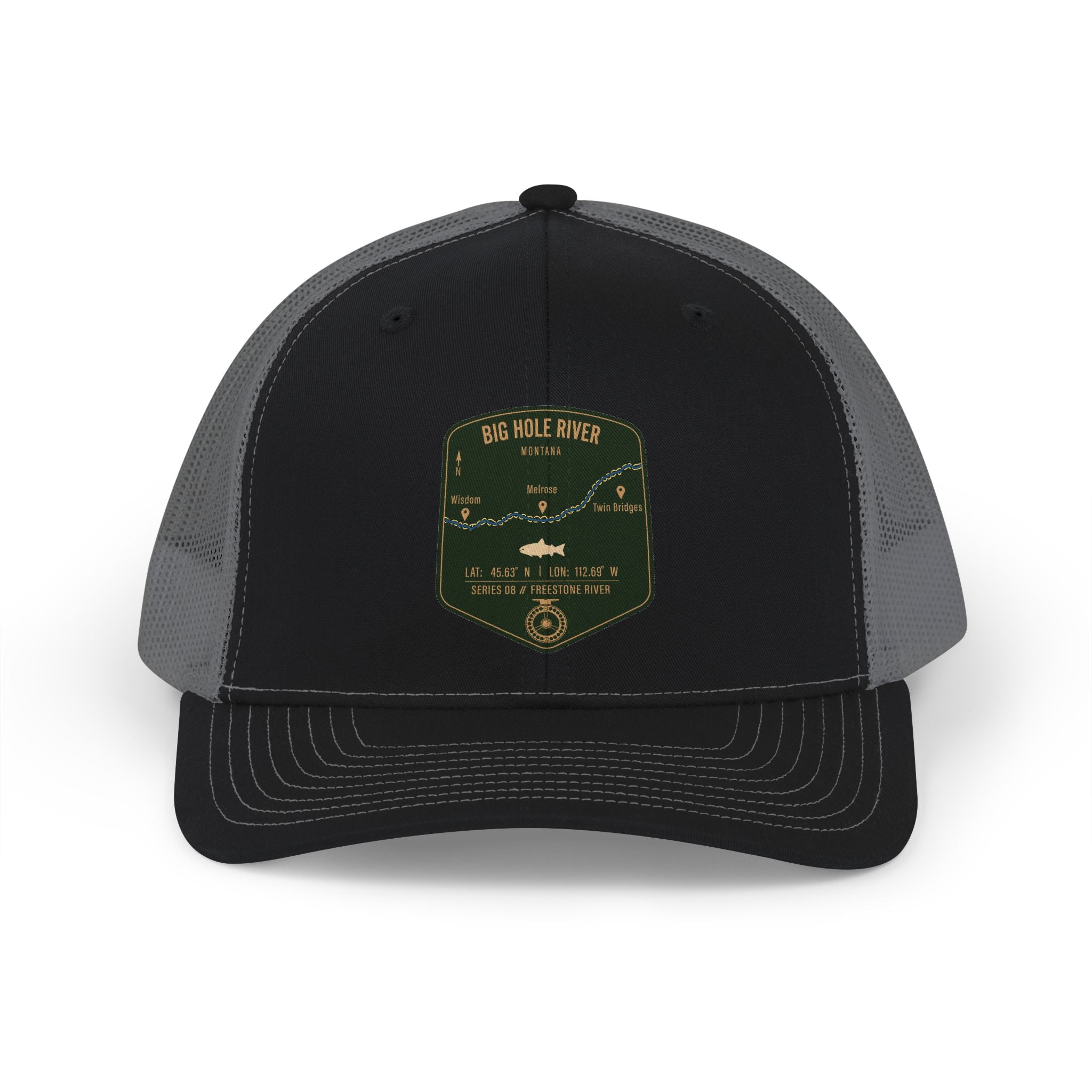 Big Hole River Fishing Map Trucker Hat | Richardson 112