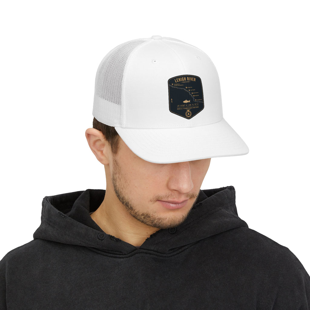 Lehigh River PA patch Fishing Map Trucker Hat | Richardson 112