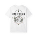 California - State Fly Fishing Badge — Rugged Cotton Tee