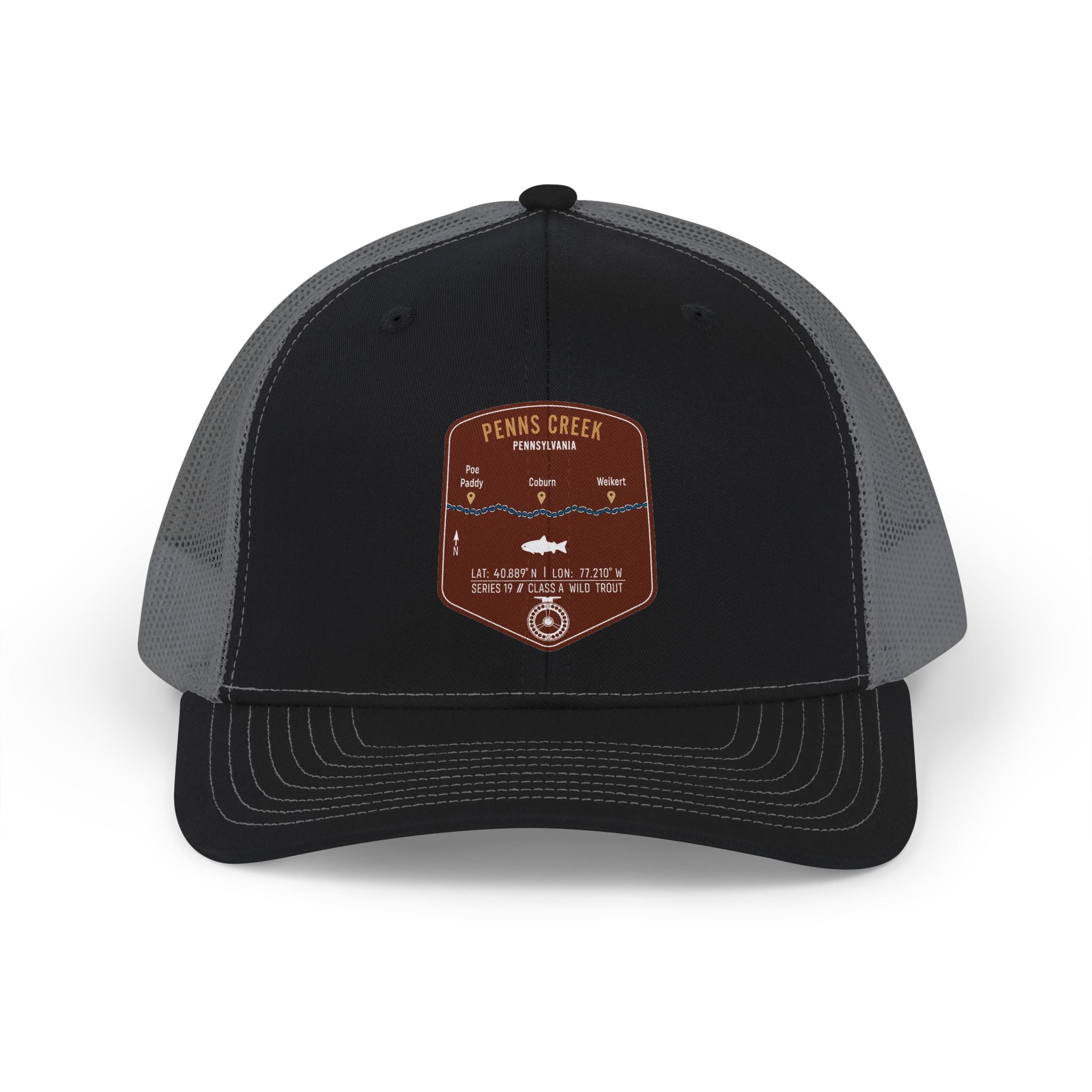 Penns Creek Fishing Map Trucker Hat | Richardson 112