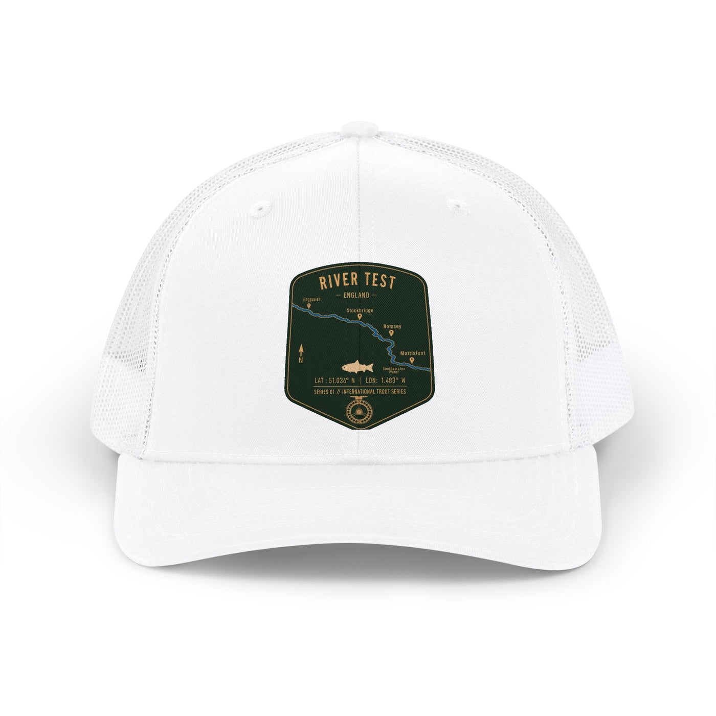 Global Series - River Test England Fishing Map Trucker Hat | Richardson 112