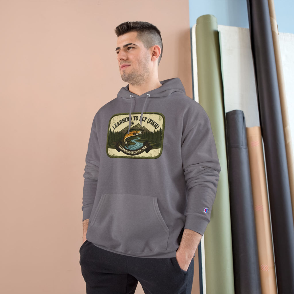Learning to Fly (Fish) Patch Graphic Hoodie | Outdoor Adventure