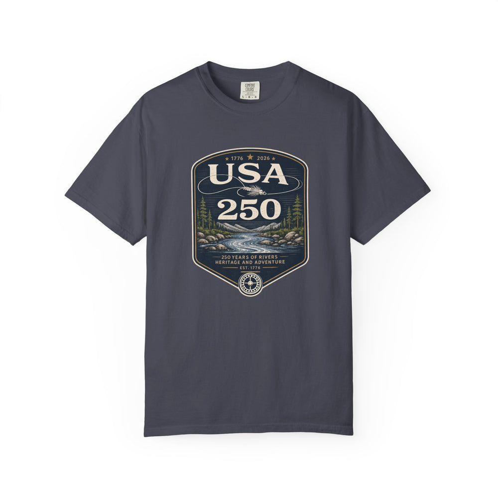 USA 250 River Heritage | Dark Badge Rugged Cotton Tee