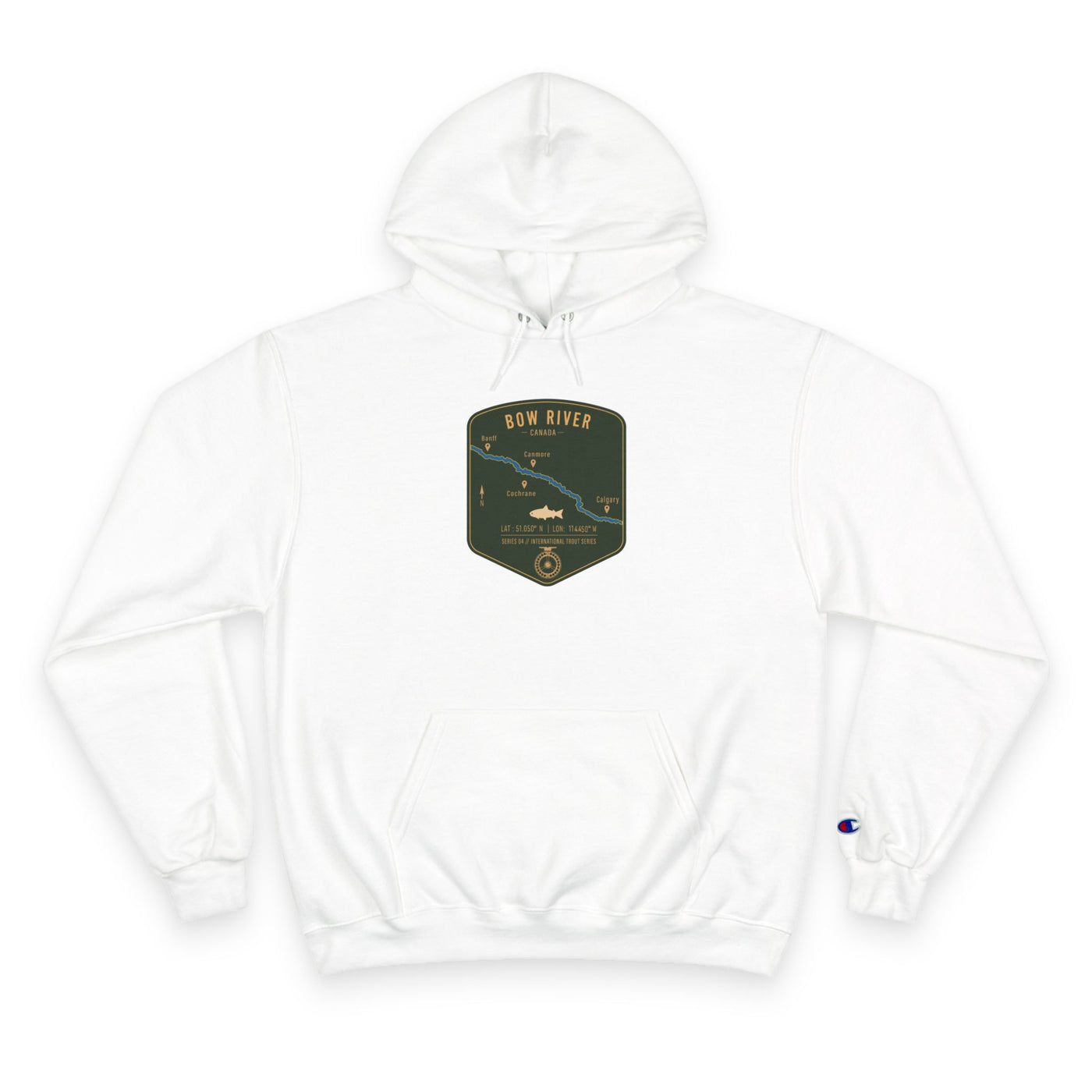 Global Series - Bow River Canada Patch Graphic Hoodie | Outdoor Adventure