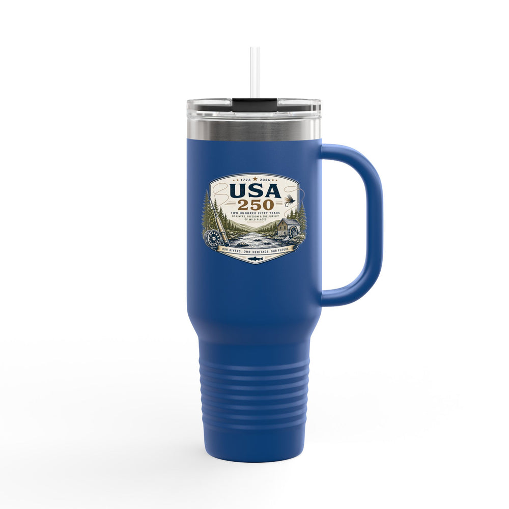 USA 250 River Heritage | Light Badge Travel Mug | 40oz Insulated Tumbler