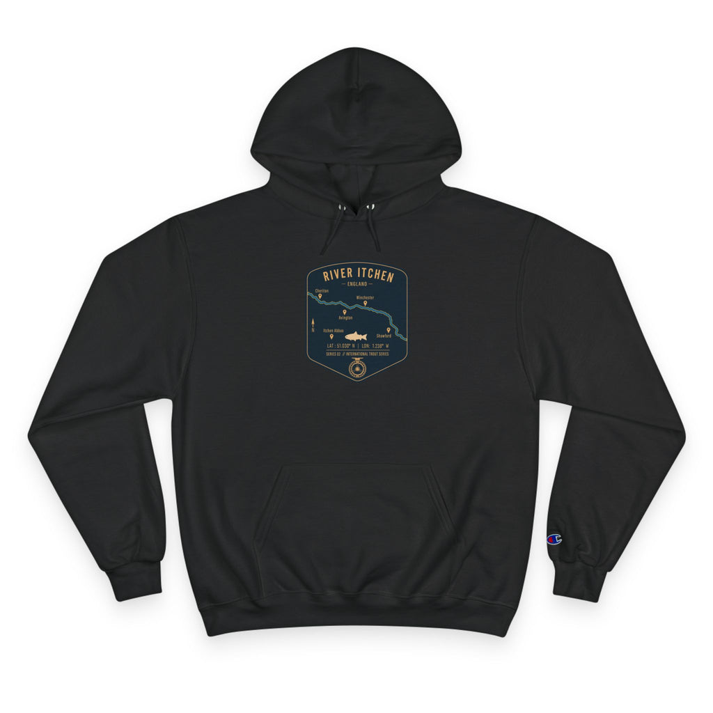 Global Series - River Itchen England Patch Graphic Hoodie | Outdoor Adventure