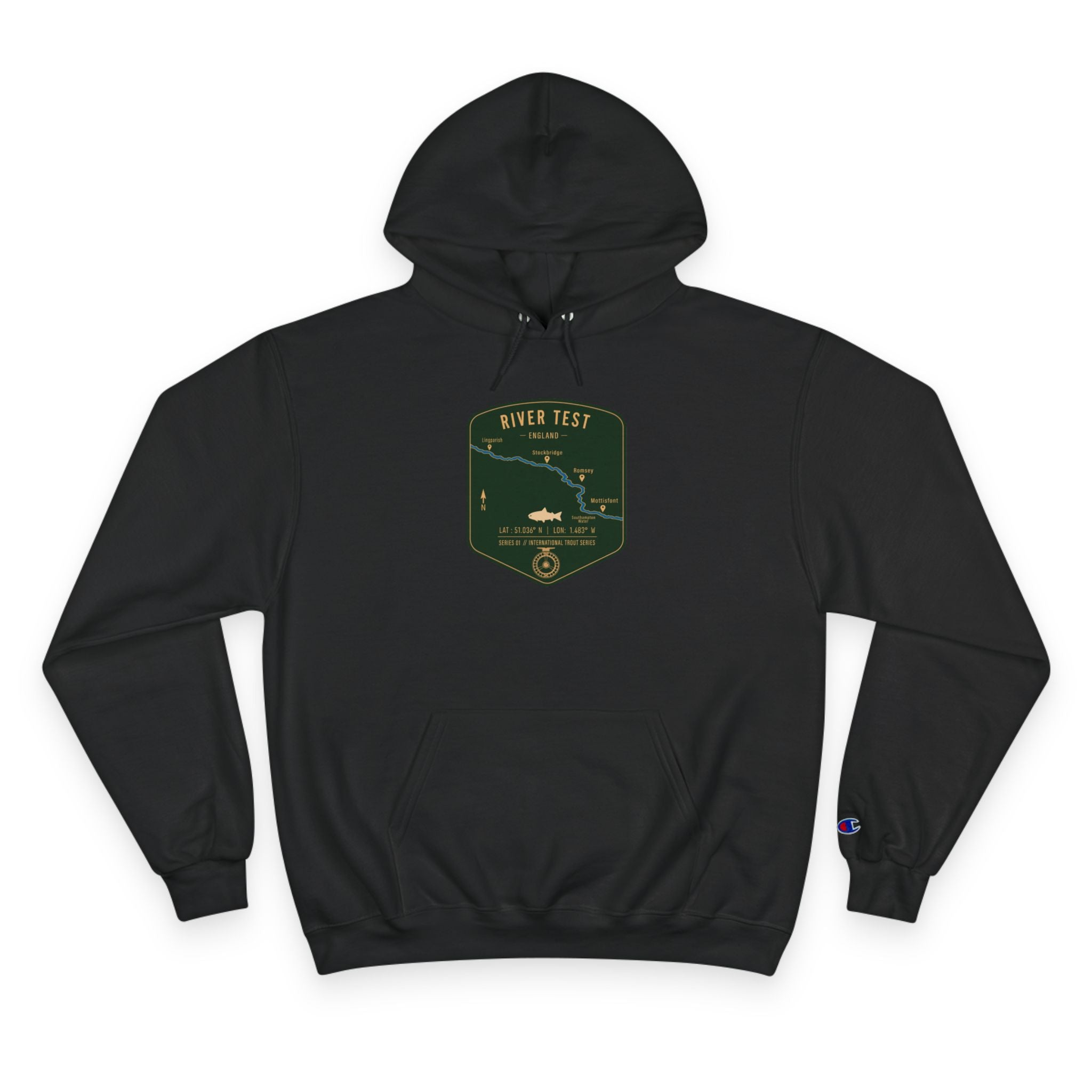 Global Series - River Test England Patch Graphic Hoodie | Outdoor Adventure