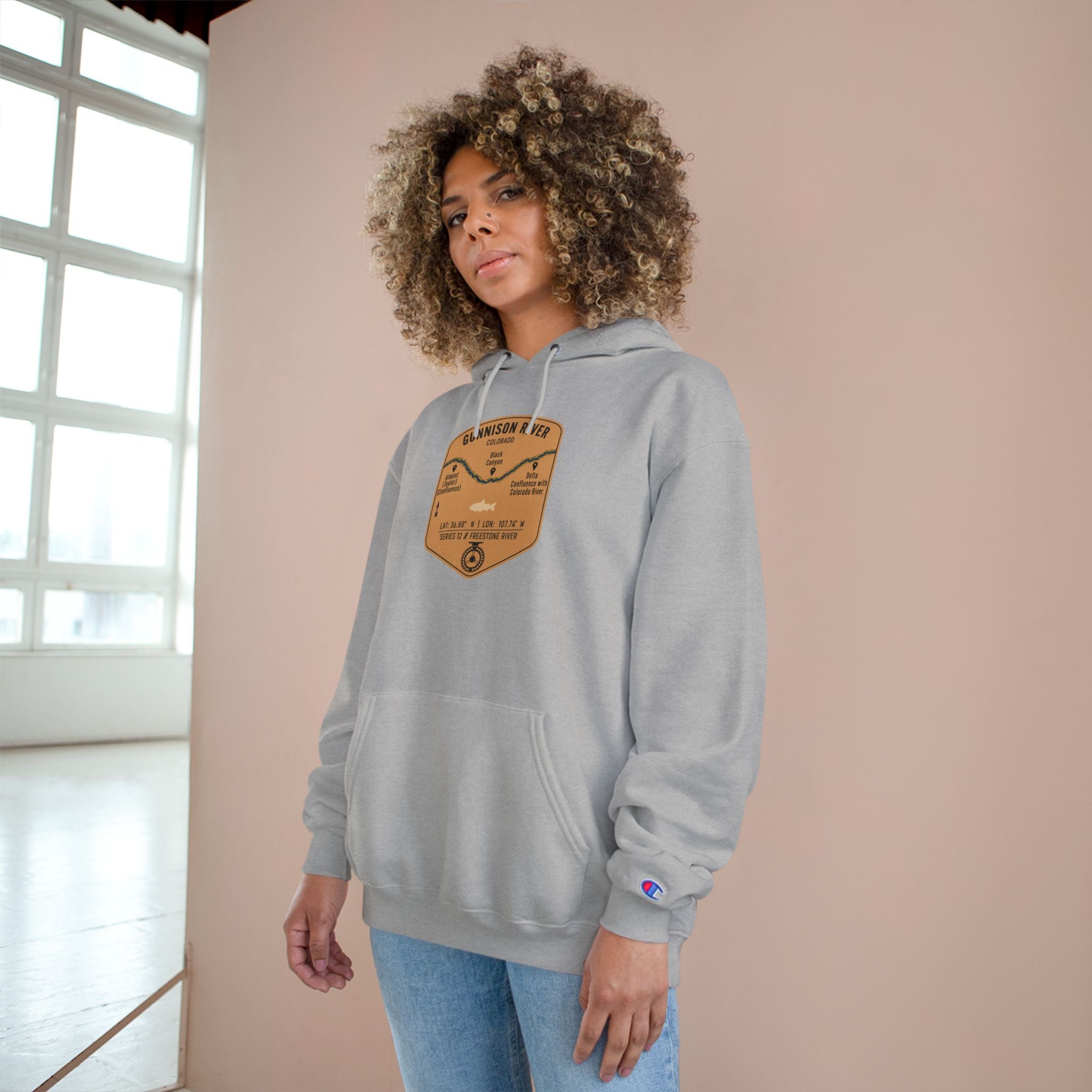 Gunnison River Patch Graphic Hoodie | Outdoor Adventure