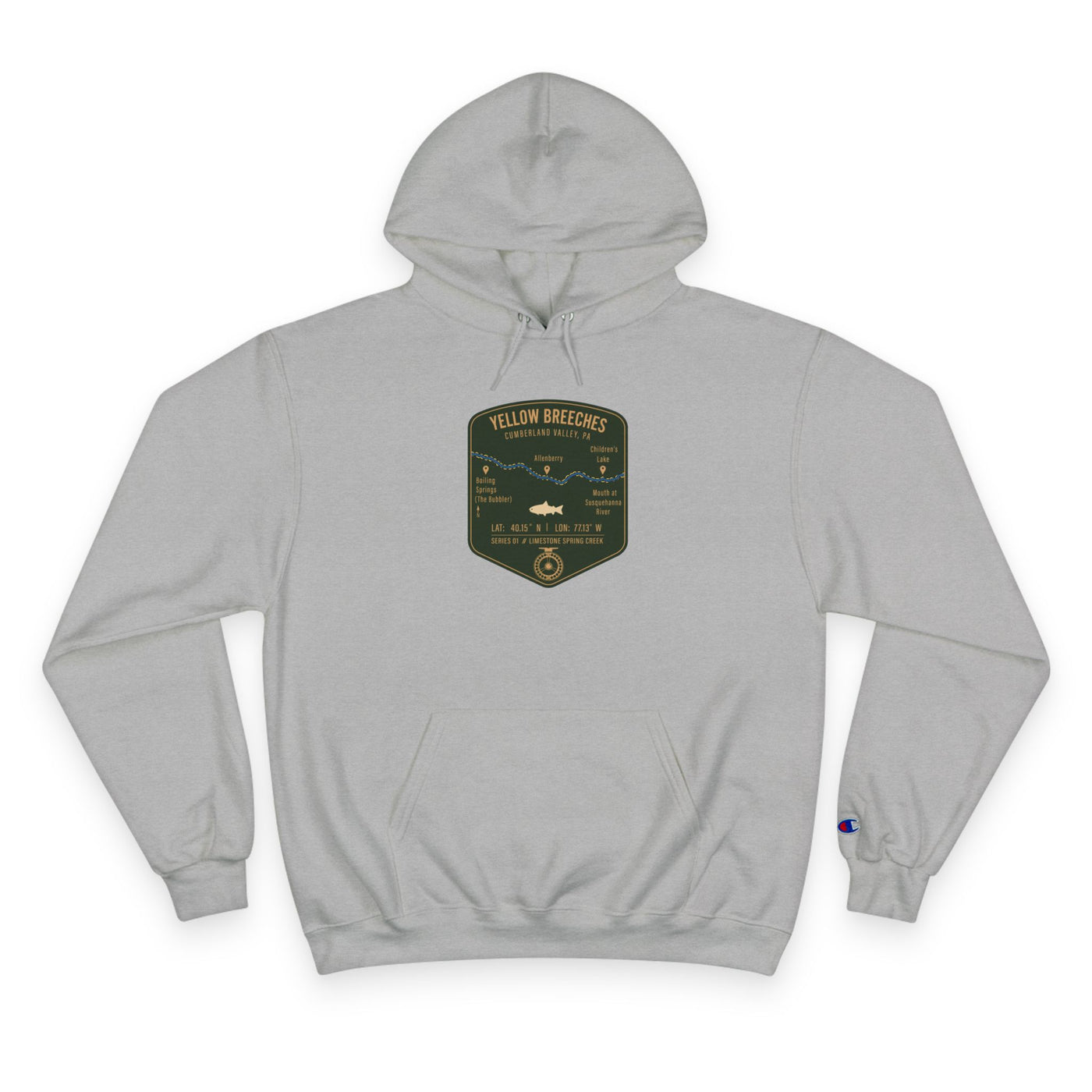 Yellow Breeches Patch Graphic Hoodie | Outdoor Adventure