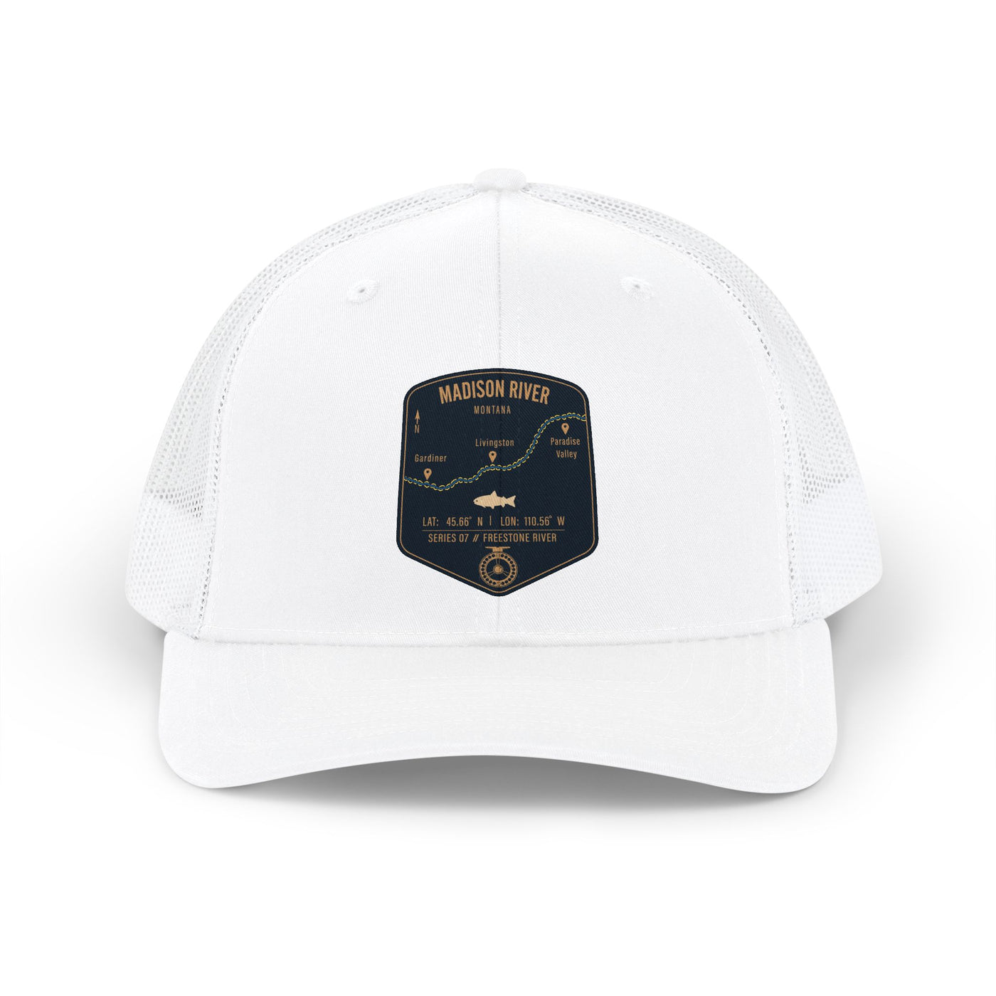 Madison River Fishing Map Trucker Hat | Richardson 112