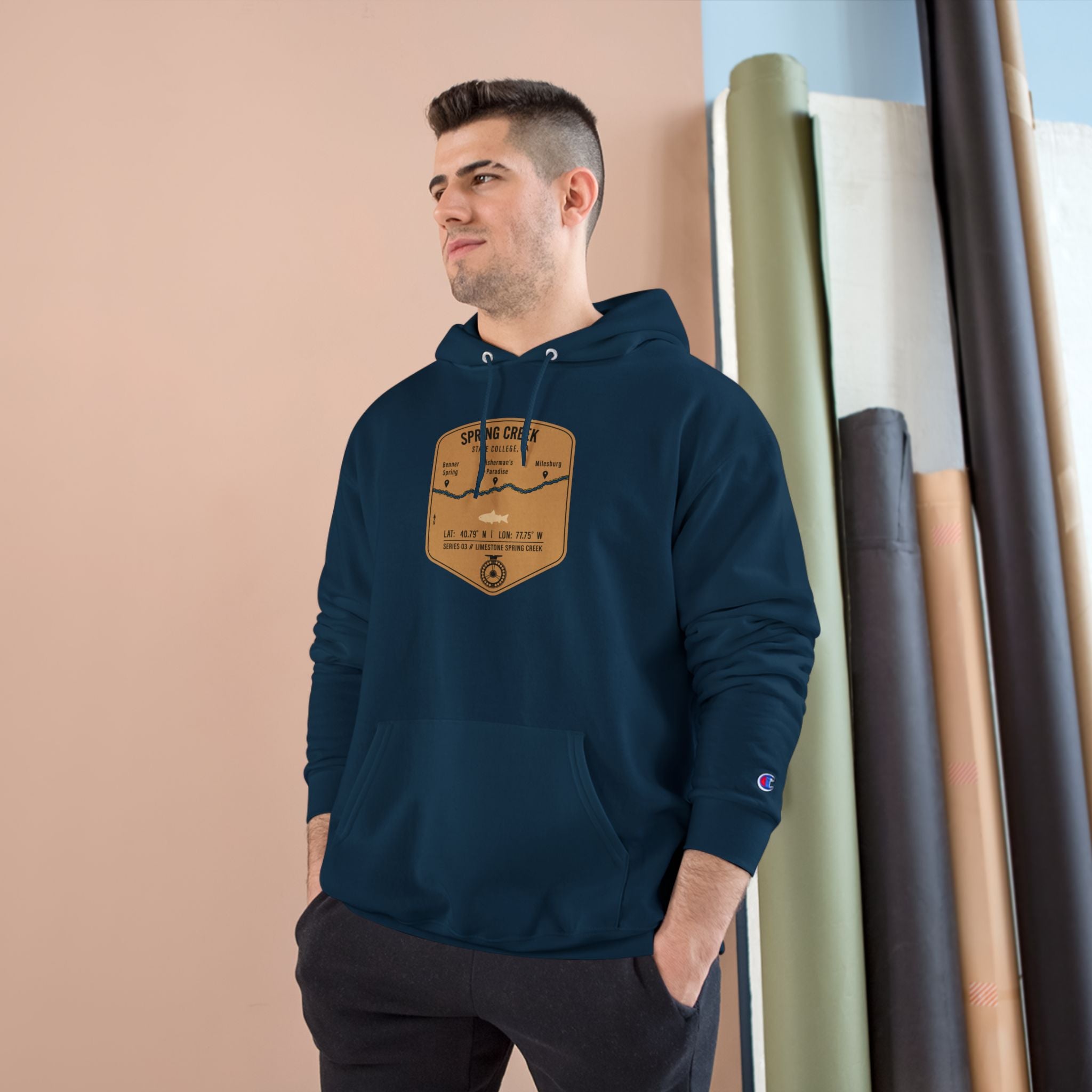 Spring Creek Patch Graphic Hoodie | Outdoor Adventure