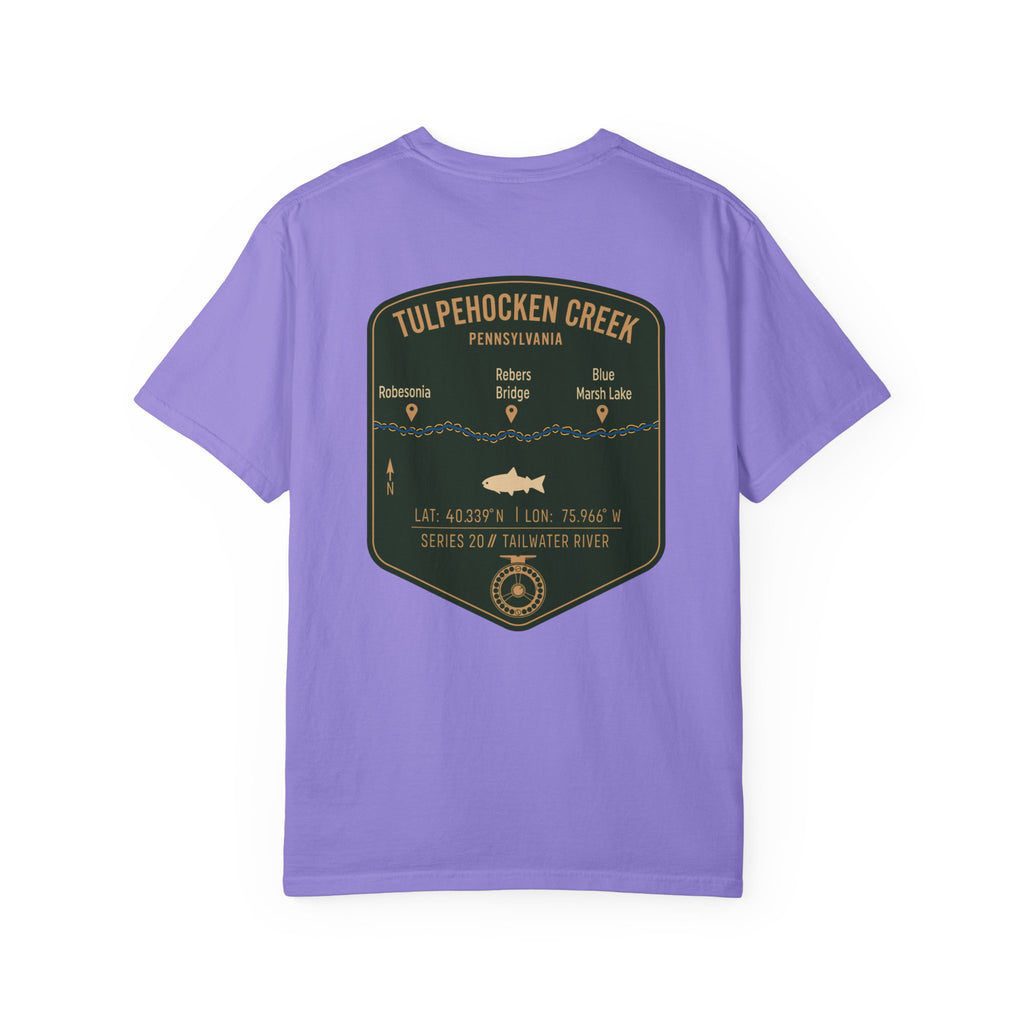 Tulpehocken Creek Pennsylvania Fly Fishing T-Shirt - Vintage Tailwater Trout Angler Tee - Blue Marsh Lake & Rebers Bridge Gift