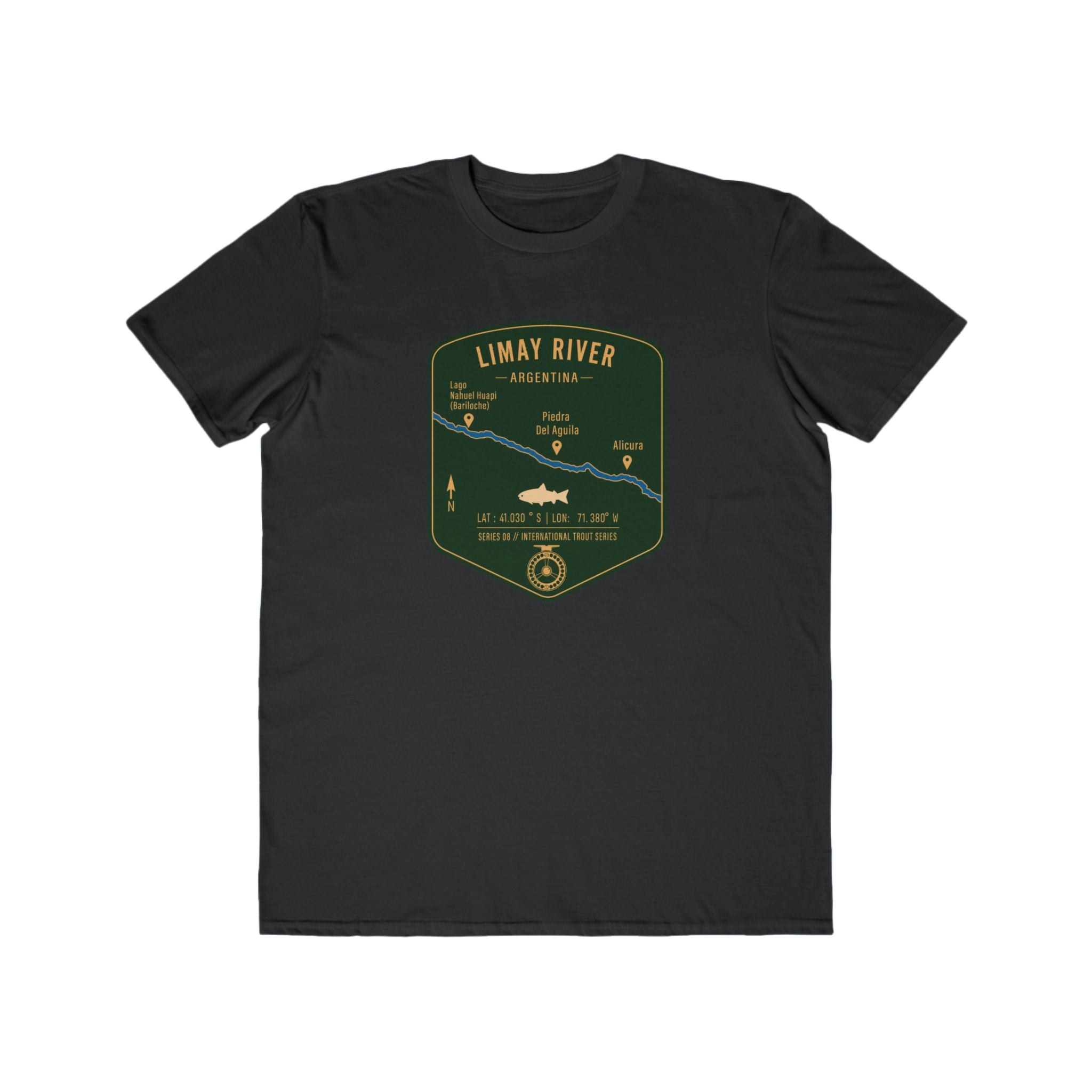 Global Series - Limay River Argentina Fishing Map | Lightweight Cotton Trout Tee