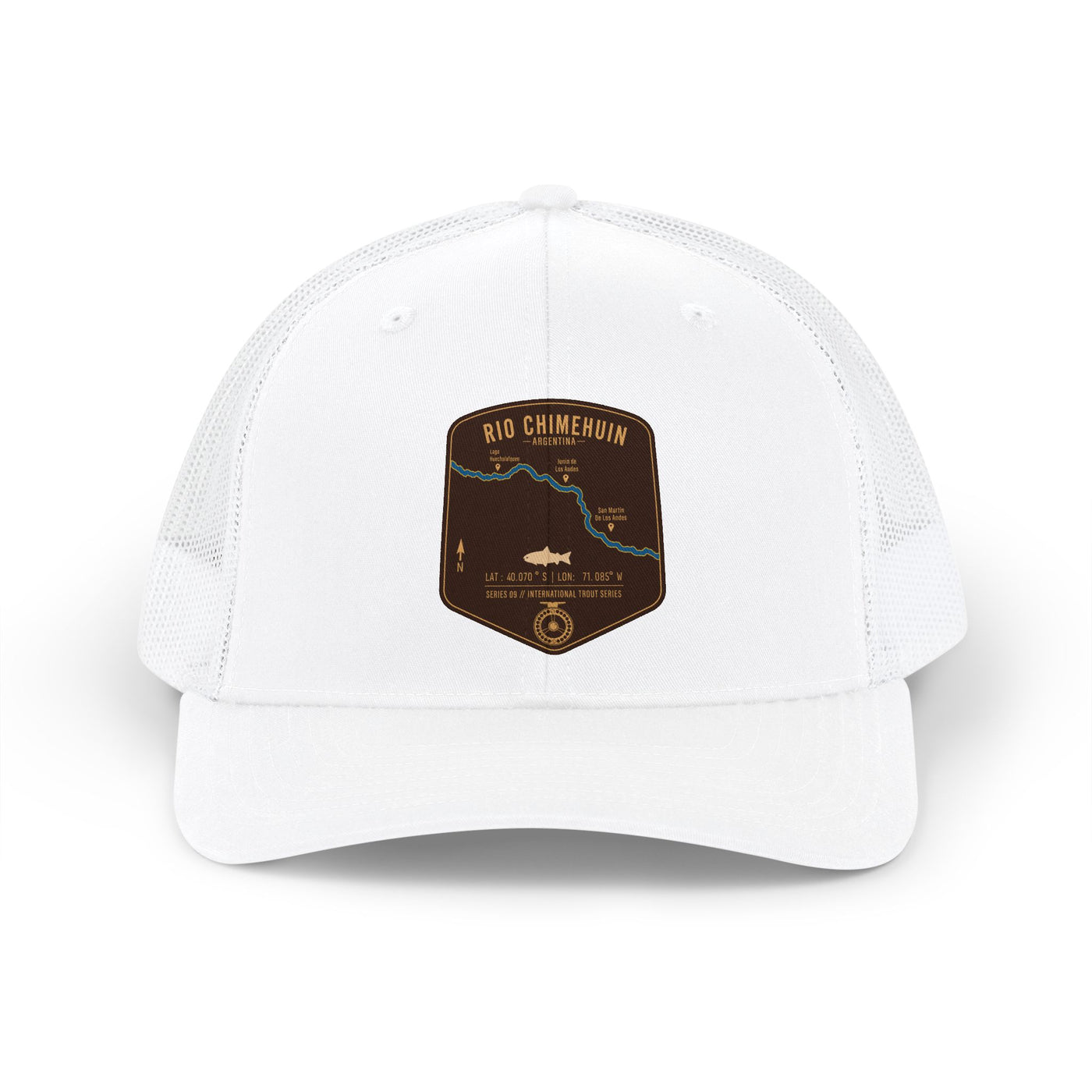Global Series - Chimehuin River Argentina Fishing Map Trucker Hat | Richardson 112