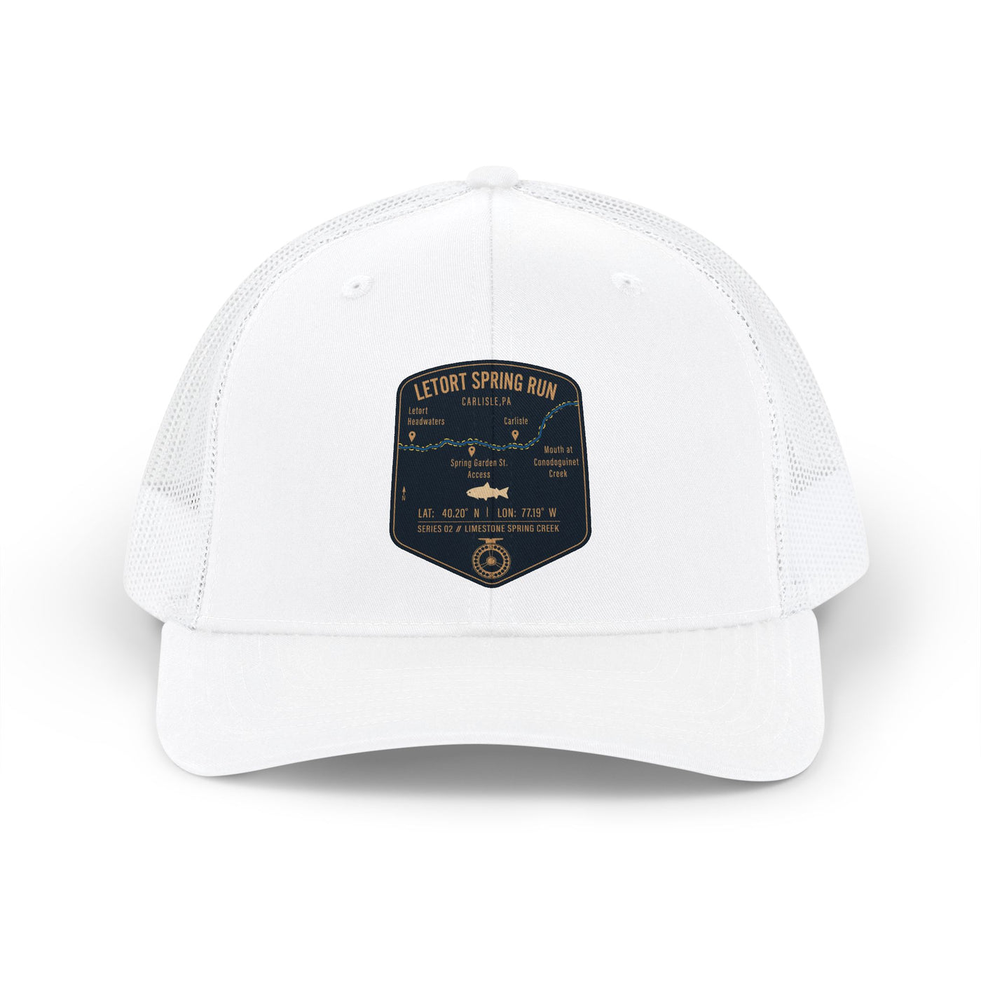 LeTort Spring Run Fishing Map Trucker Hat | Richardson 112