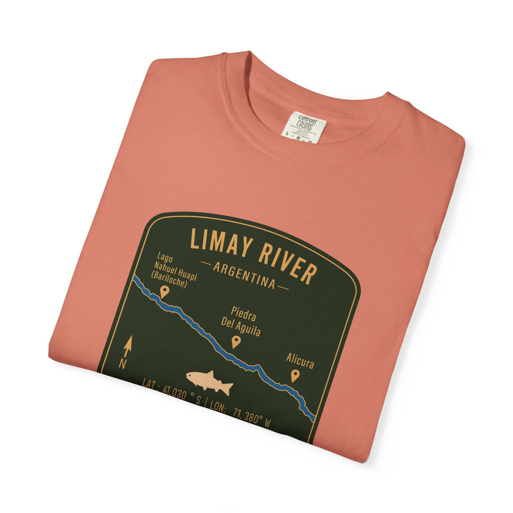 Global Series - Limay River Argentina Fishing Map | Rugged Cotton Trout Tee