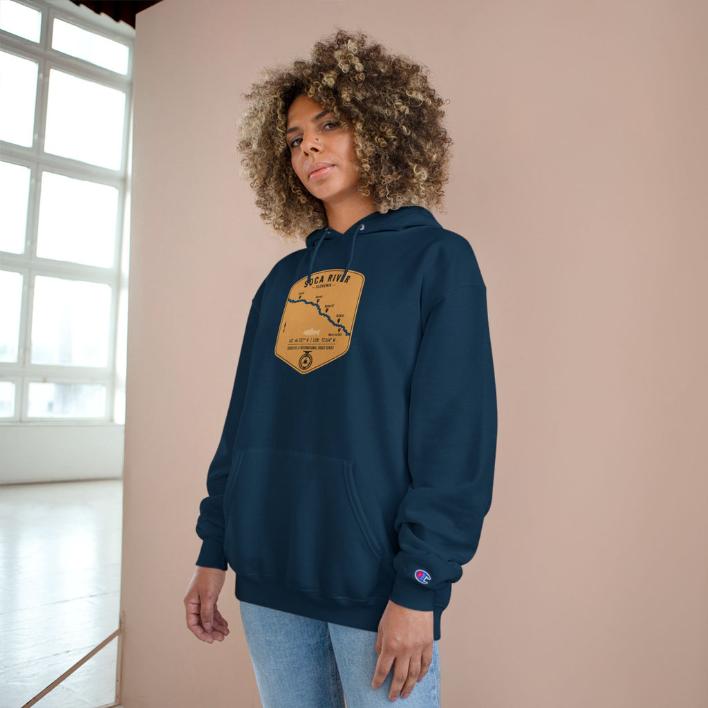 Global Series - Soca River Slovenia Patch Graphic Hoodie | Outdoor Adventure