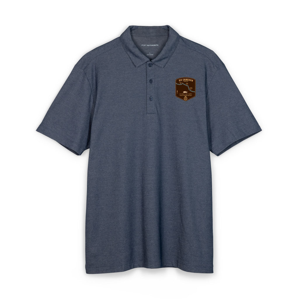 Global Series - Rio Chimehuin Fishing Map Polo | Port Authority® Fine Pique Blend