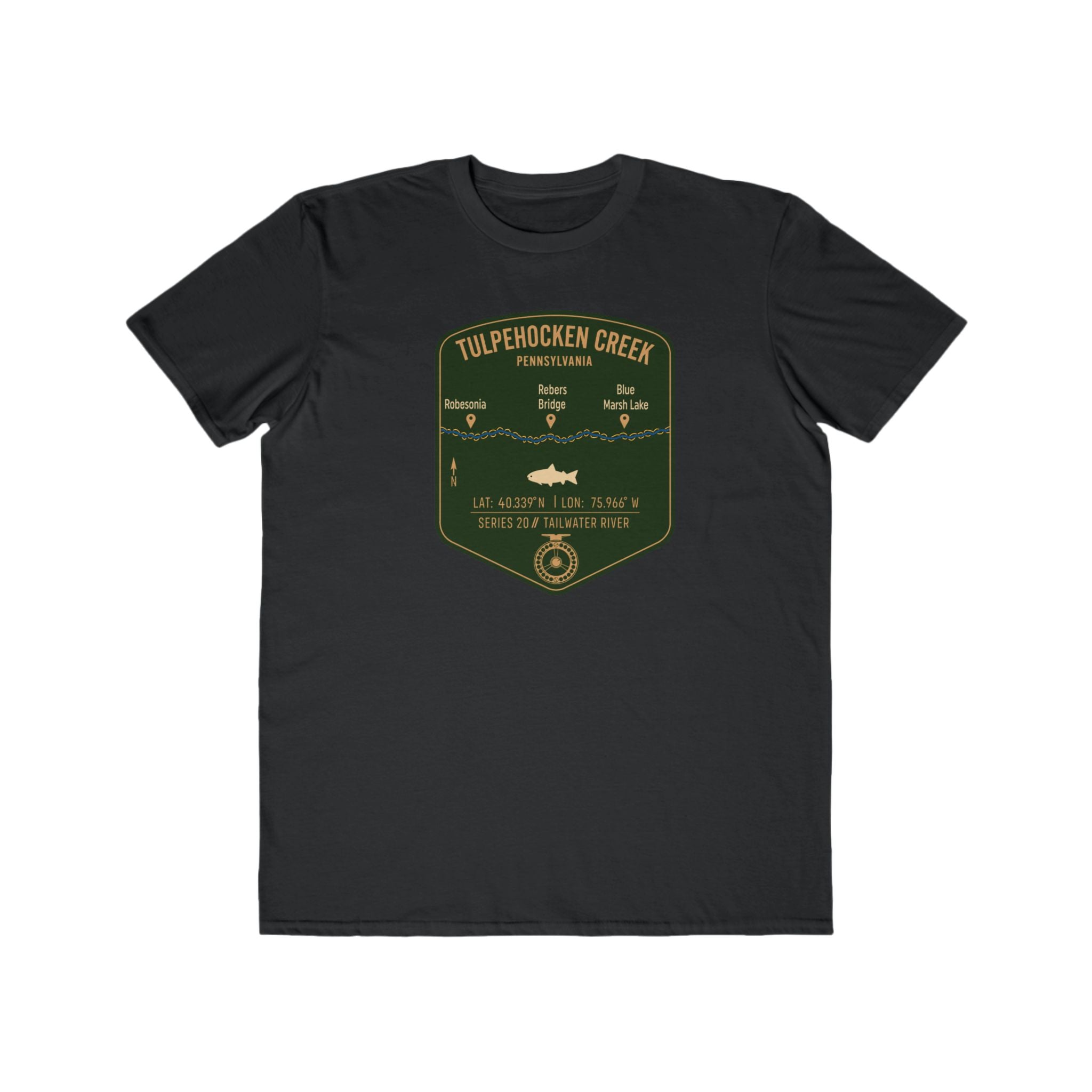 Tulpehocken Fishing Map | Lightweight Cotton Trout Tee
