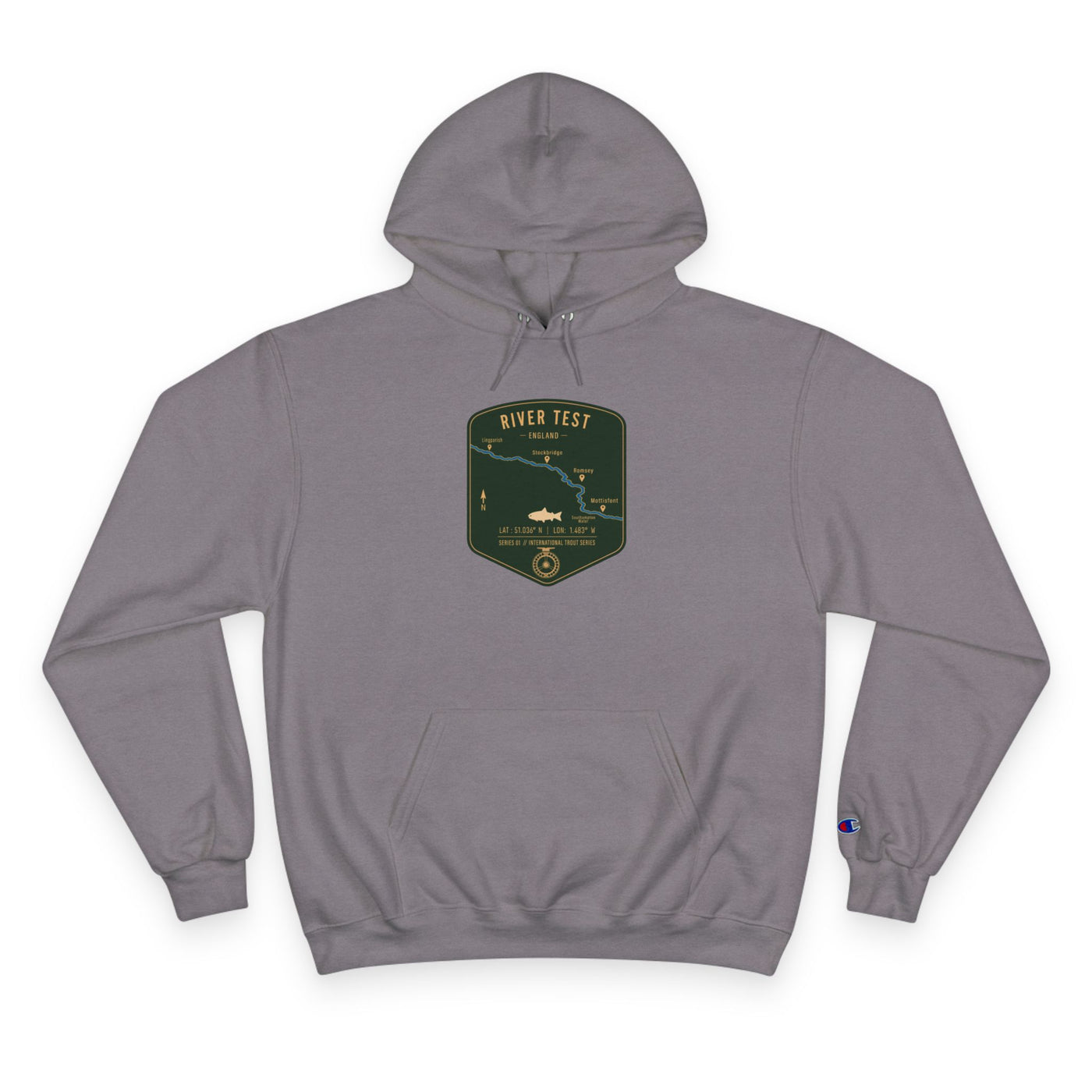 Global Series - River Test England Patch Graphic Hoodie | Outdoor Adventure