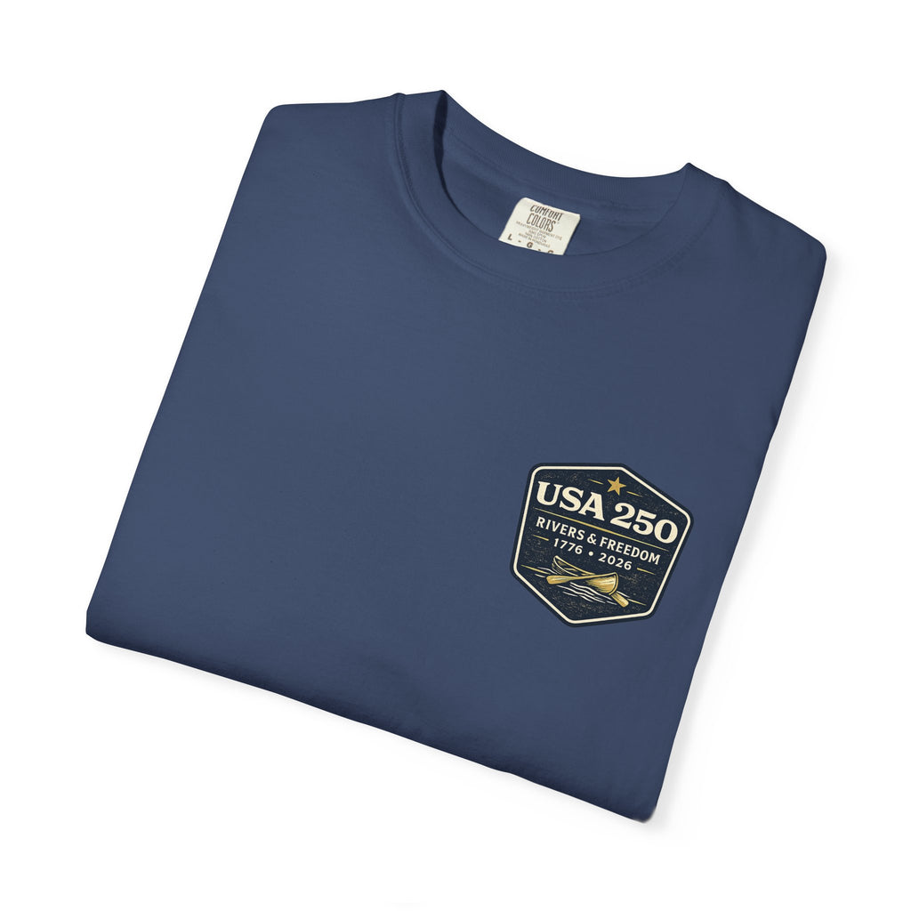 USA 250 River Heritage | Dark Back Badge Rugged Cotton Tee