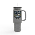 USA 250 River Heritage | Dark Color Badge Travel Mug | 40oz Insulated Tumbler