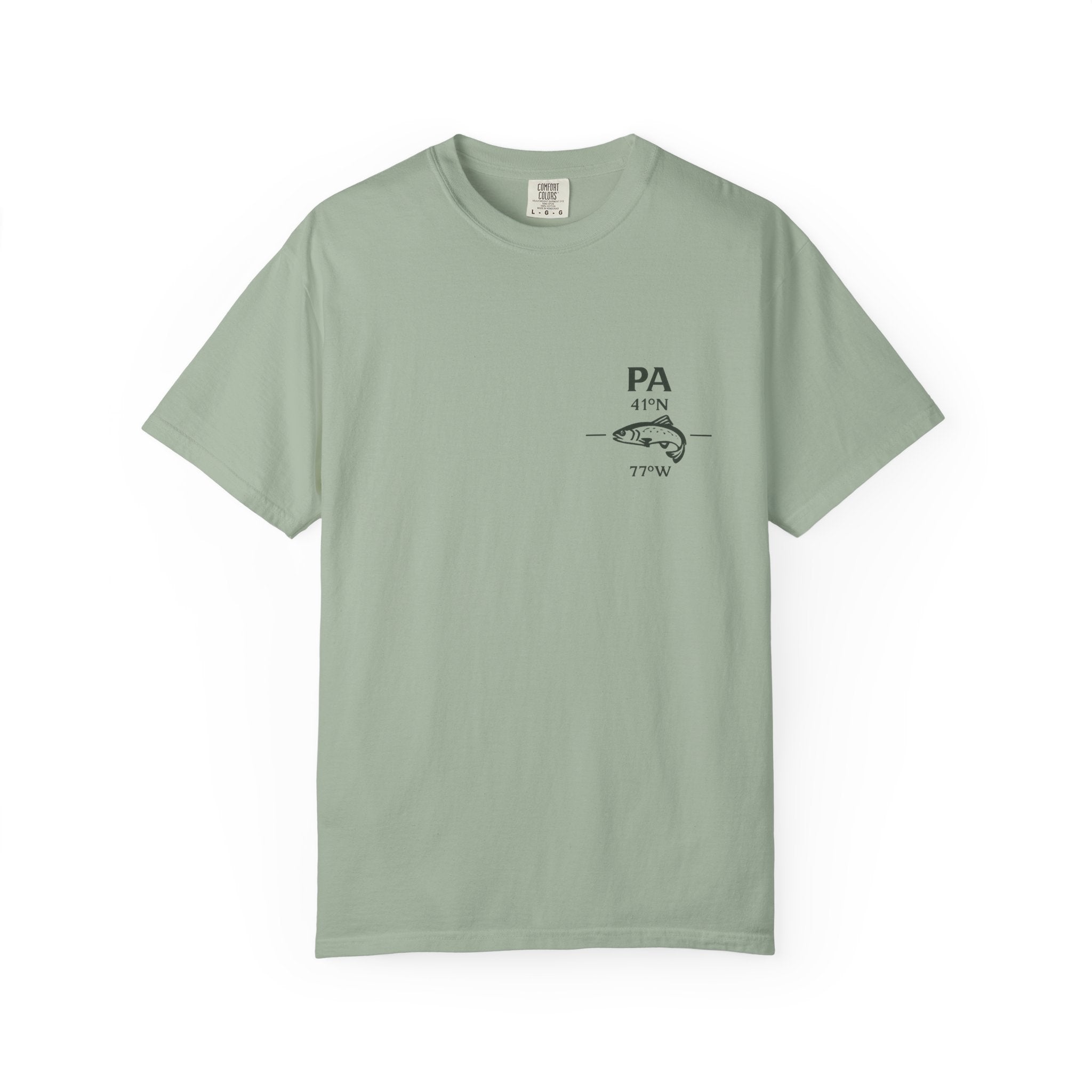 French Creek Pennsylvania Fly Fishing T-Shirt - Vintage Angler Tee with Hopewell Furnace & Phoenixville - Premium Fishing Gift for Men
