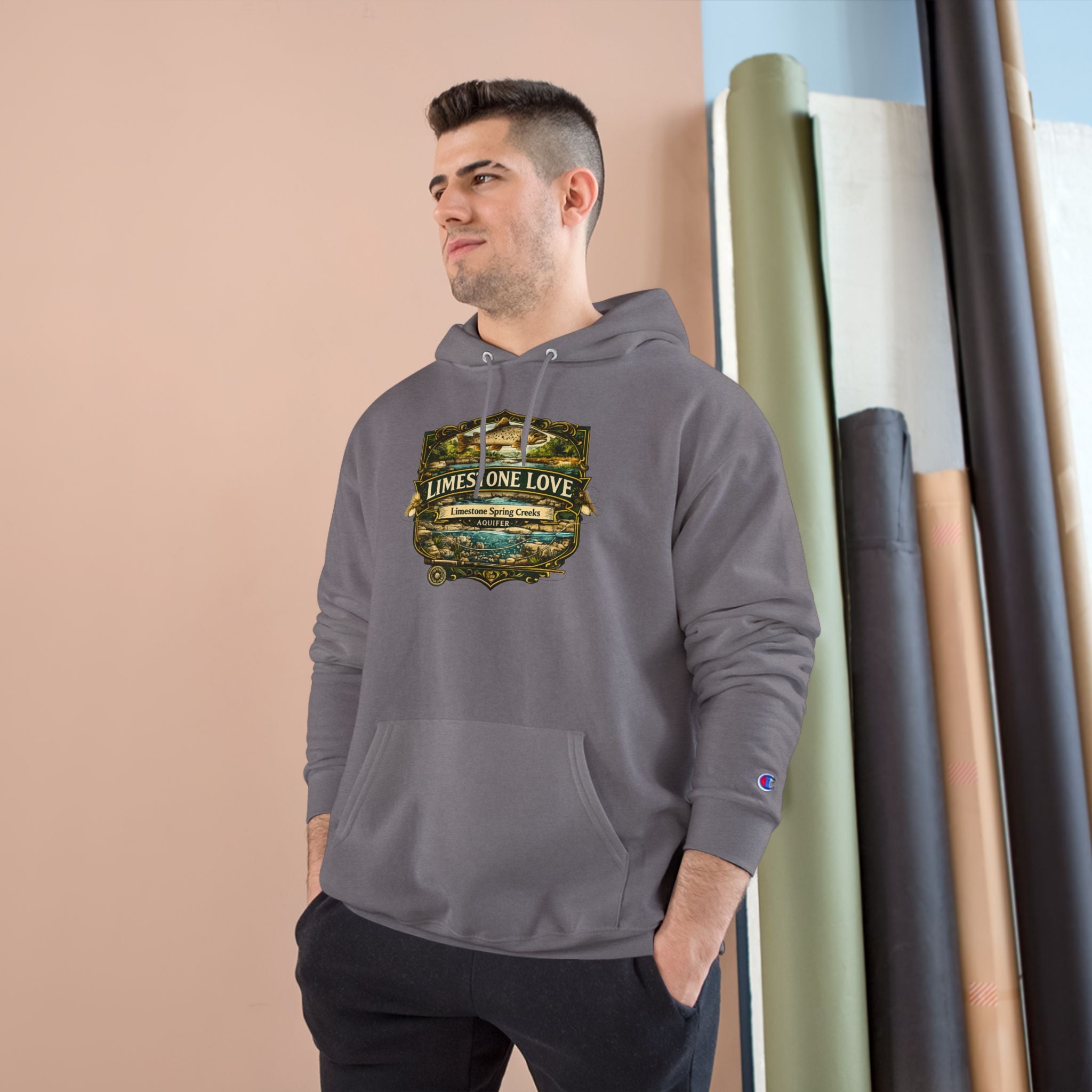 Limestone Love Patch Graphic Hoodie | Outdoor Adventure