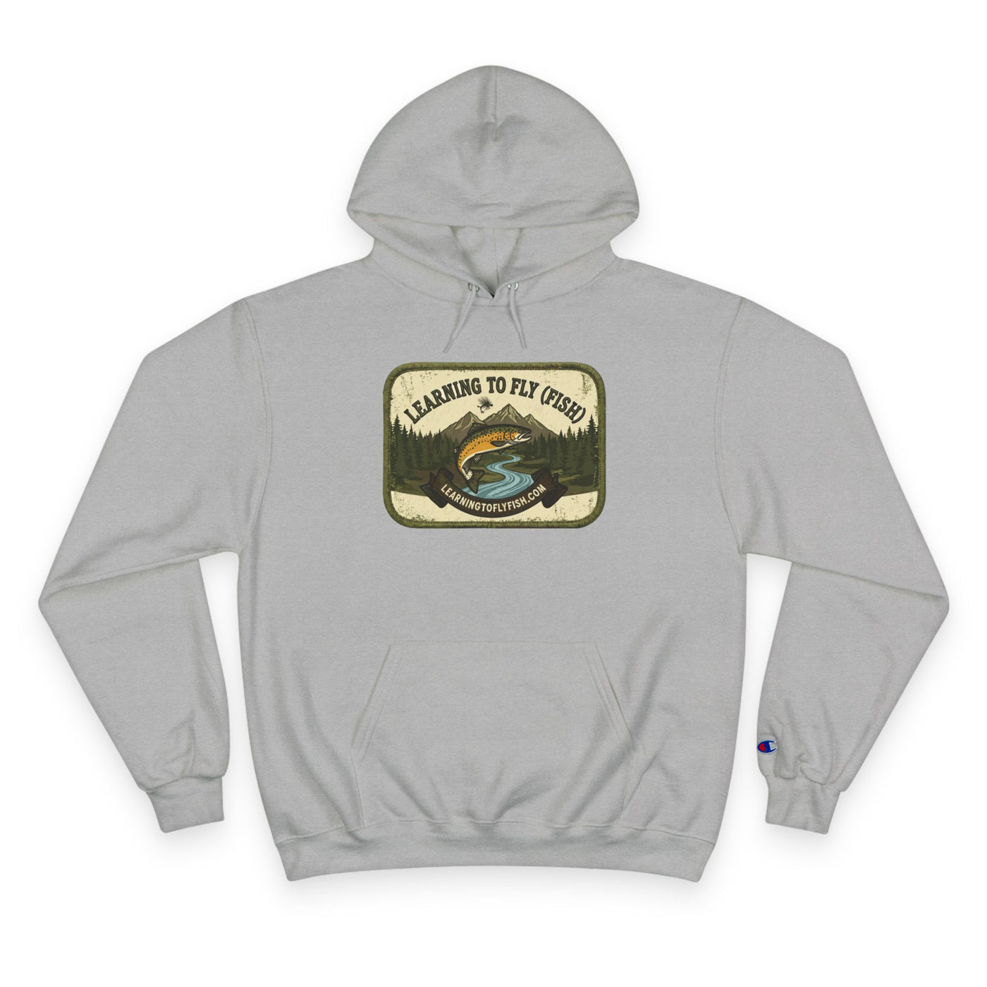 Learning to Fly (Fish) Patch Graphic Hoodie | Outdoor Adventure
