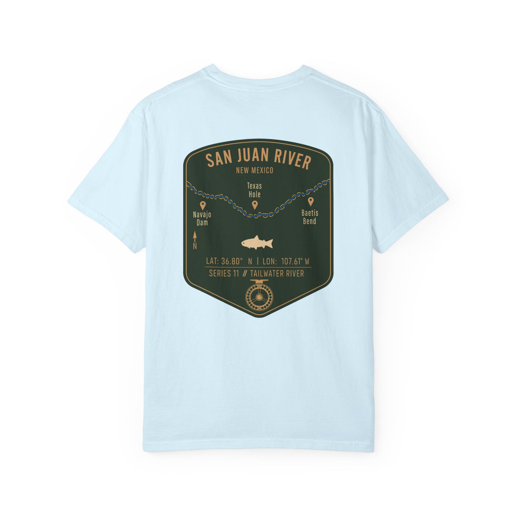 San Juan River New Mexico Fly Fishing T-Shirt - Navajo Dam & Texas Hole Angler Gift - Vintage Tailwater Series Graphic Tee