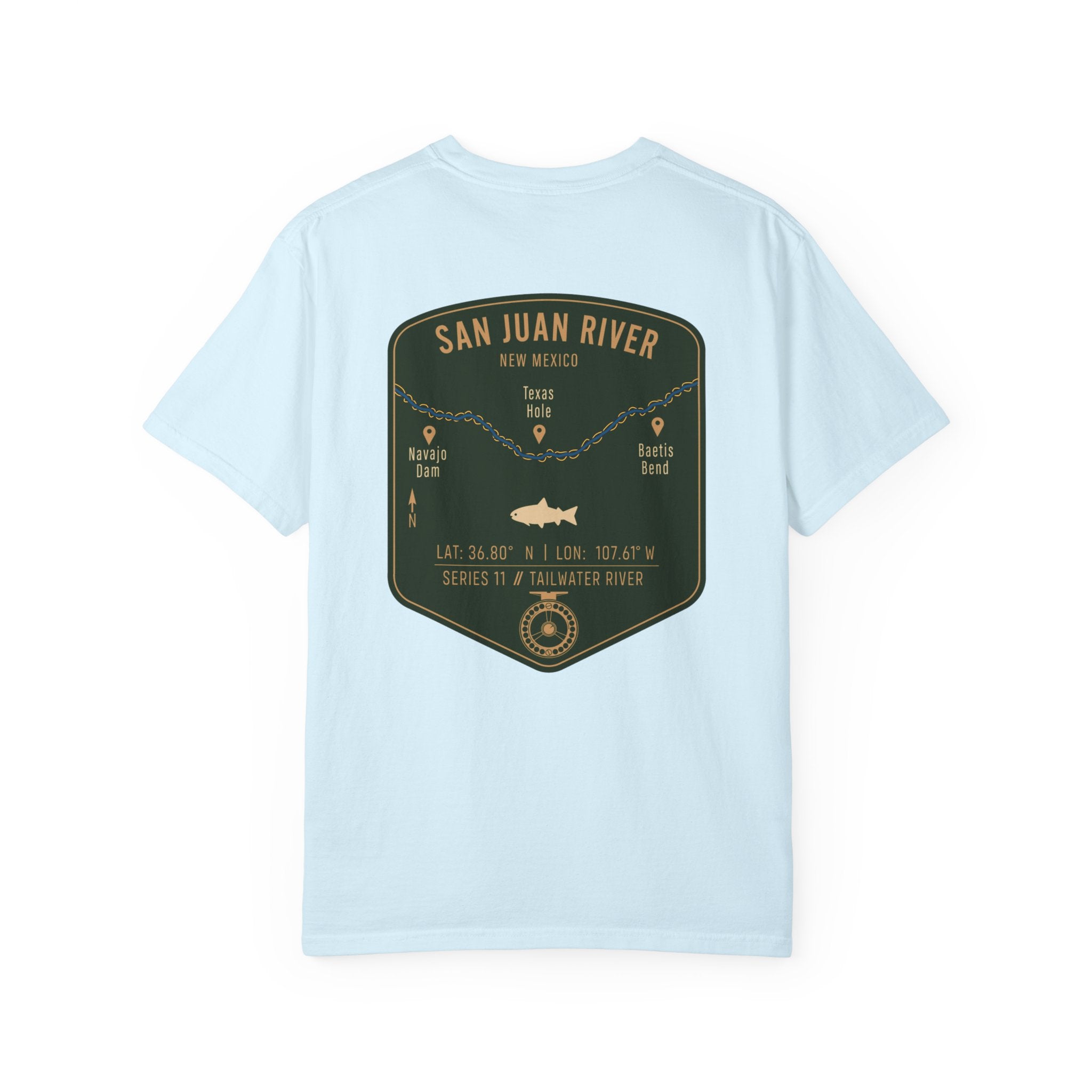 San Juan River New Mexico Fly Fishing T-Shirt - Navajo Dam & Texas Hole Angler Gift - Vintage Tailwater Series Graphic Tee