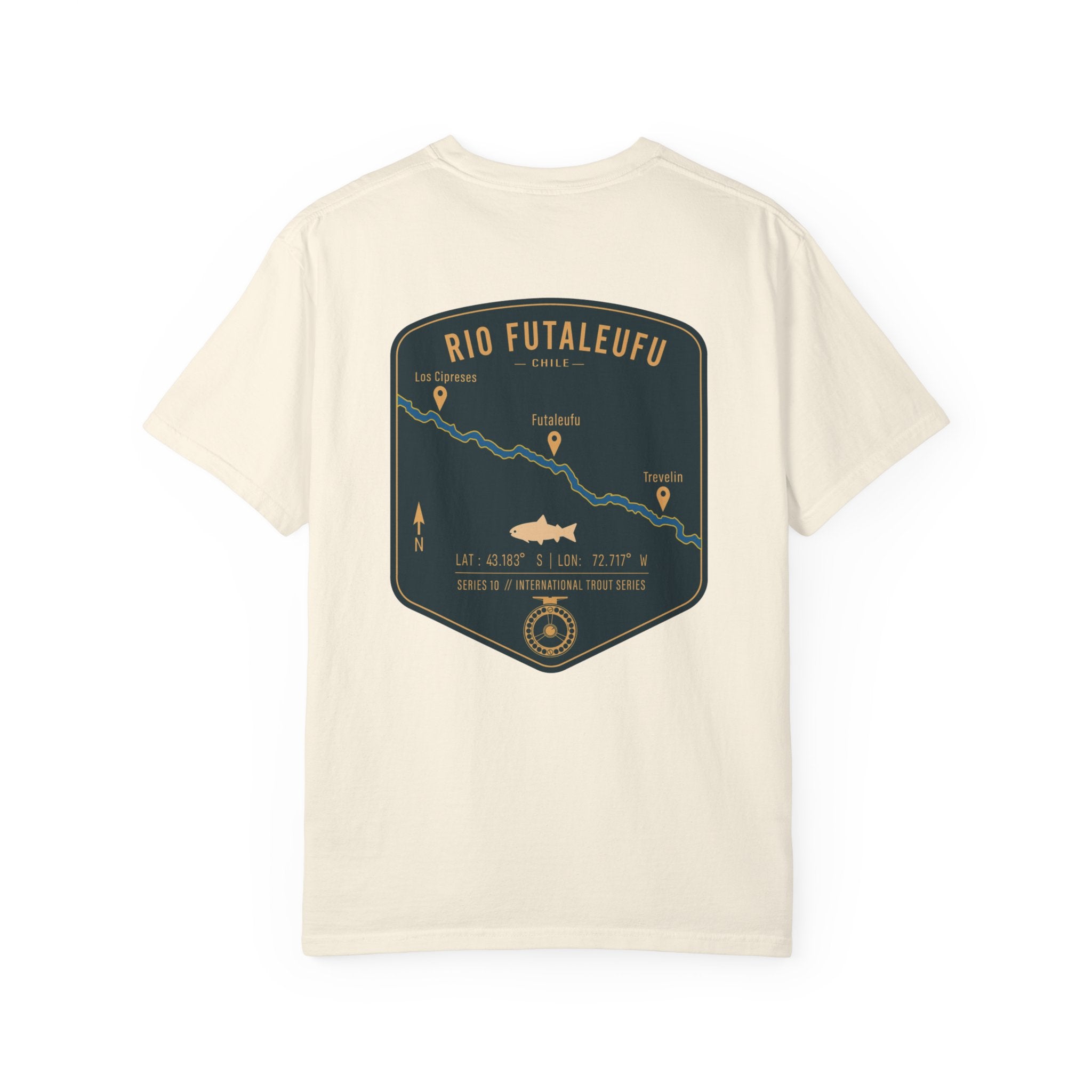 Rio Futaleufu Chile Fly Fishing T-Shirt - Patagonia International Trout Series Graphic Tee - Ultimate Gift for Anglers