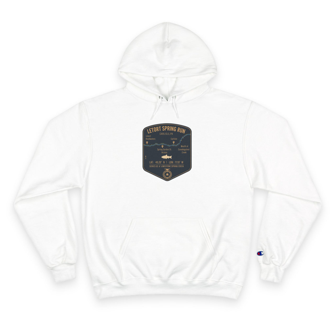 LeTort Spring Run Patch Graphic Hoodie | Outdoor Adventure